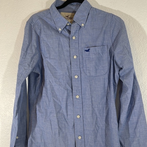 HOLLISTER Men’s Button Front Closure Long Sleeve Shirt Size Small - Picture 2 of 6